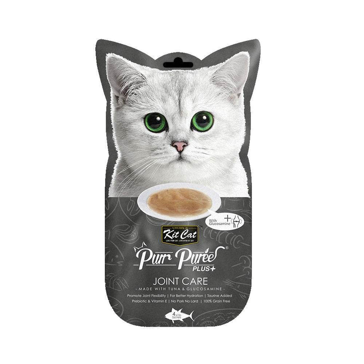 Kit Cat Purr Puree Cat Treats 4s/5s x 15g JointCare(Tuna)