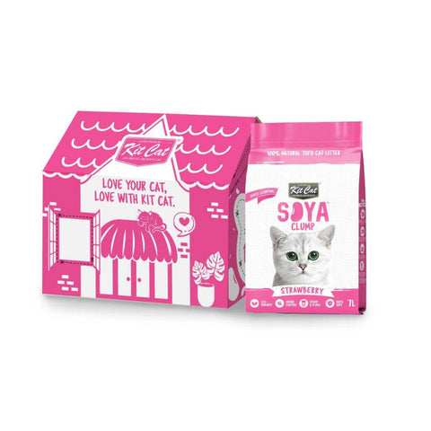 7L Bundle of 6 Kit Cat Soya Clump strawberry Strawberry