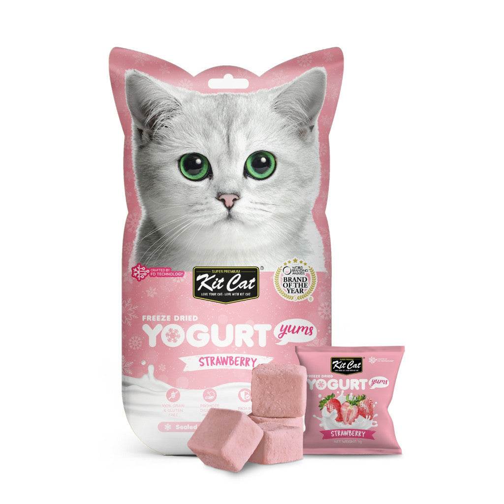 Kit Cat Yogurt Freeze Dried Cat Treats Strawberry