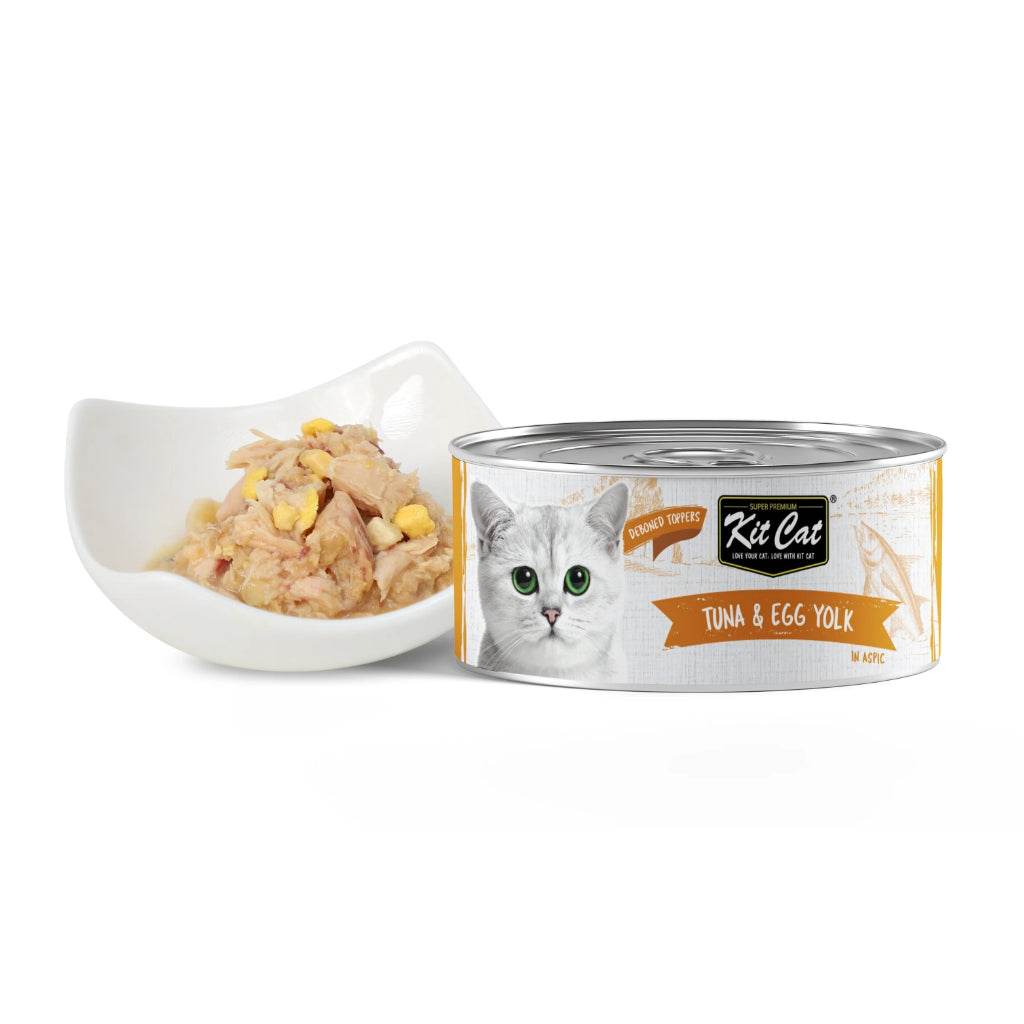 Kit Cat Deboned Food Topper 80g Tuna & Egg Yolk
