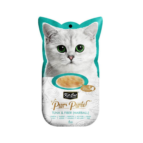 Kit Cat Purr Puree Cat Treats 4s/5s x 15g Tuna & Salmon
