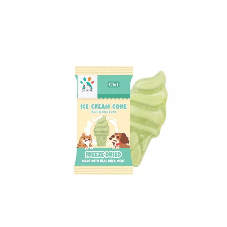Singapaw Freeze Dried Ice Cream, Waffle & Muffin Kiwi Travel Pack