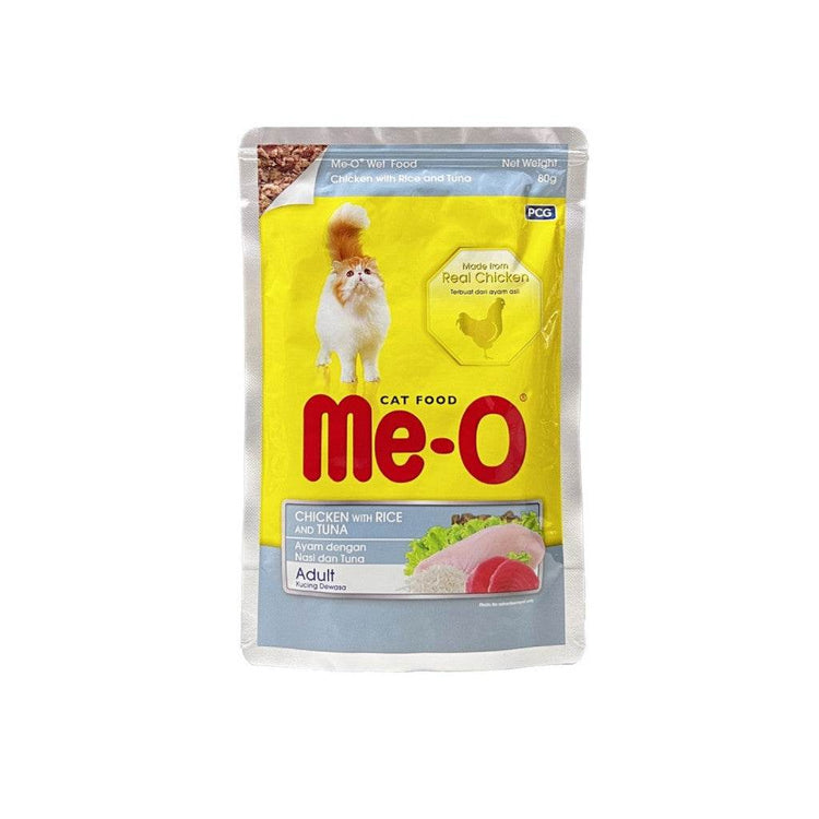 80g Me-O Cat Wet Food In Pouch Chic w Rice & Tuna