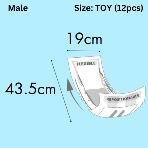 Altimate Pet Antibacterial Disposable Male Wraps Male Toy 12pcs