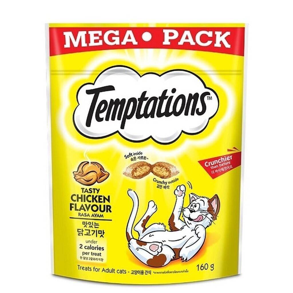 160g Temptations Tasty Flavored Cat Treats Chicken 160g