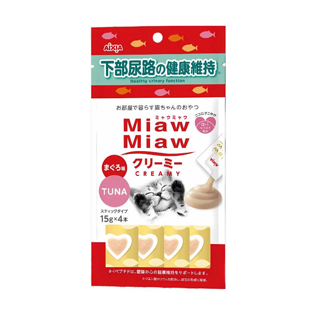 Aixia Miaw Miaw Creamy Purée Cat Treats 15g MMCM1 Tuna