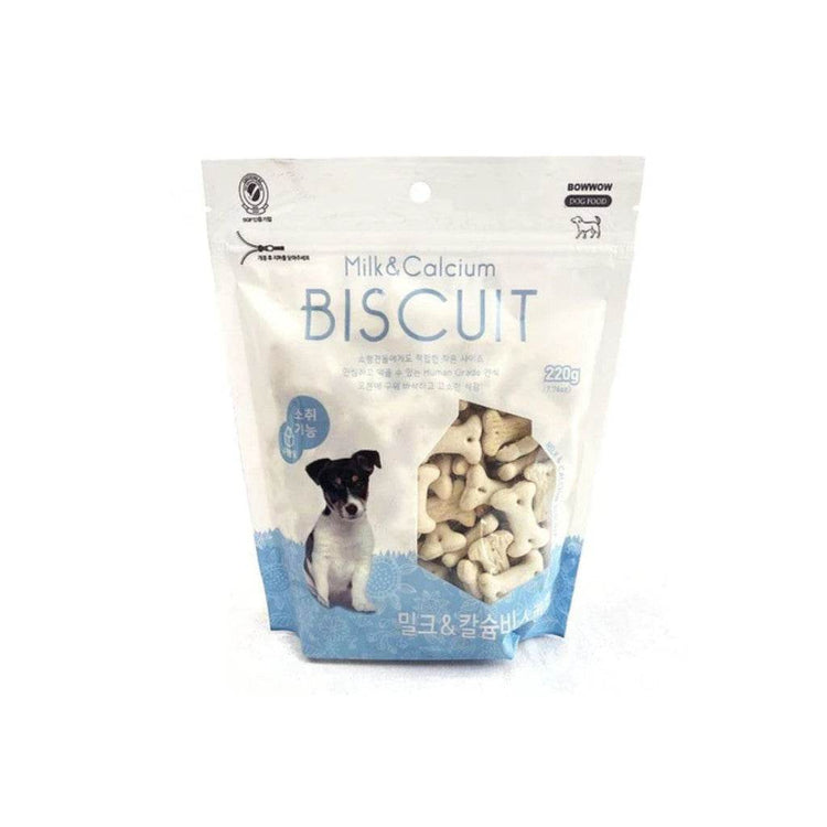 150g Bow Wow Dog Treats Milk & Calcium 220g