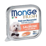 Monge Fresh Pate & Chunkies 100g – Premium Wet Dog Food Salmon