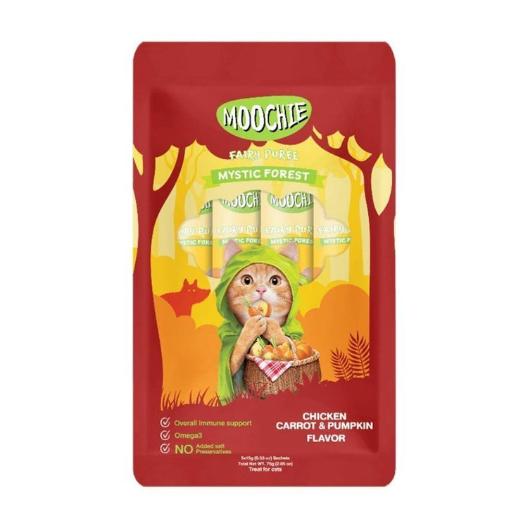 Moochie Cat Fairy Purée Cat Treats Chic Carrot Pumpkin