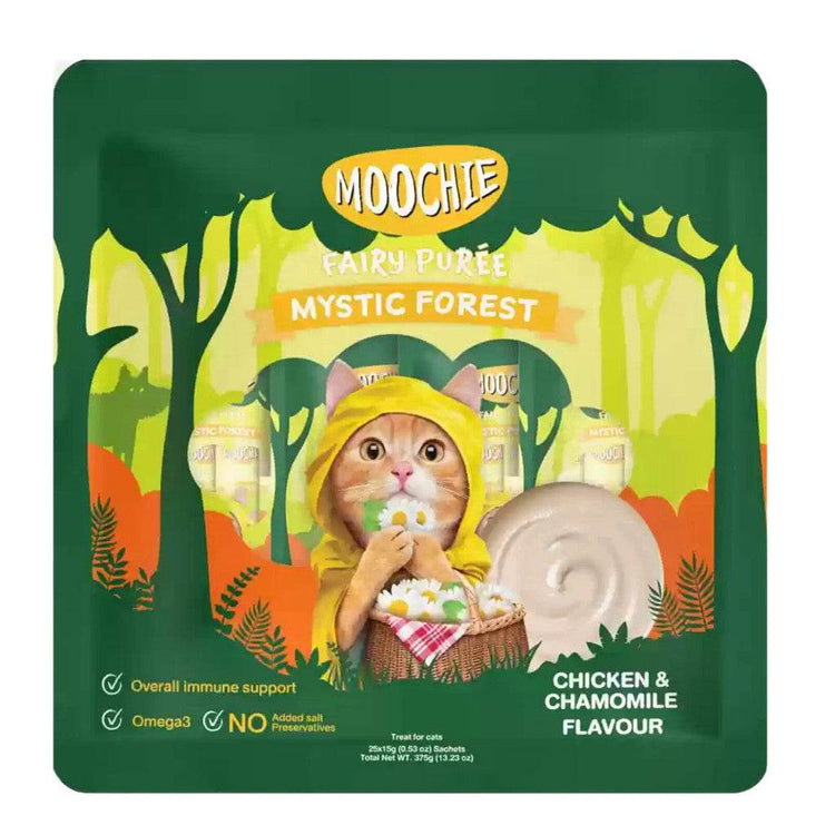 15g Moochie Cat Fairy Purée Cat Treats Large Chicken Chamomile