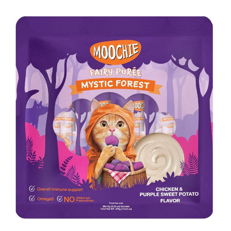 15g Moochie Cat Fairy Purée Cat Treats Large Chic Purple S.Potato