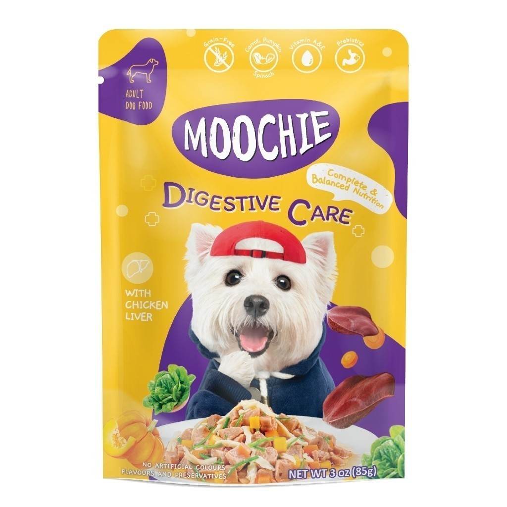Moochie Superfood Selection Dog Food 85g/120g Digestive Chic Liver