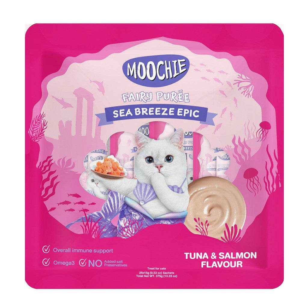 15g Moochie Cat Fairy Purée Cat Treats Large Tuna Salmon