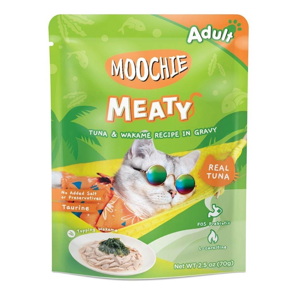 Moochie Meaty Cat Pouch 70g Adult Tuna Wakame