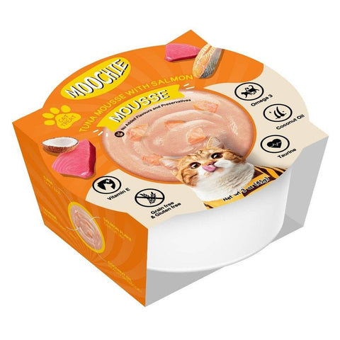 85g Moochie Seafood Selection Cat Food Tuna Mousse Salmon