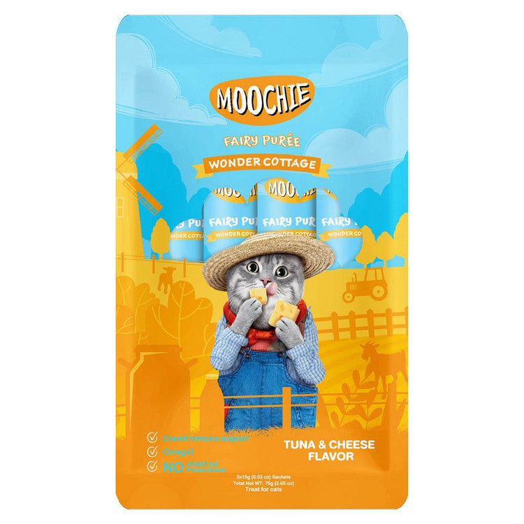 Moochie Cat Fairy Purée Cat Treats Tuna & Cheese