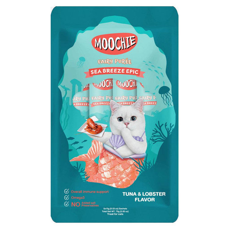 Moochie Cat Fairy Purée Cat Treats Tuna Lobster