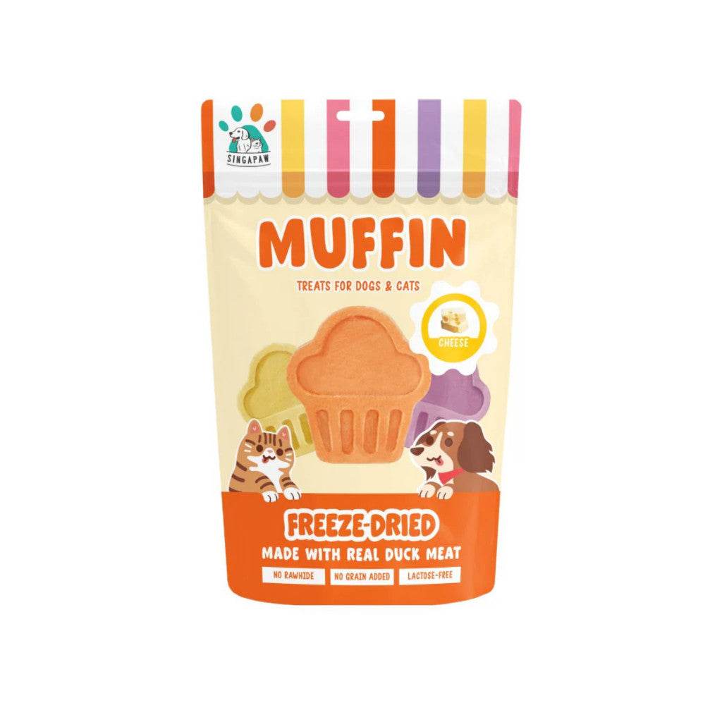 Singapaw Freeze Dried Ice Cream, Waffle & Muffin Muffin Cheese 100g