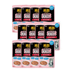 Bundle of 12 Aixia Kuro Can Pouch 70g BP54 Tuna Skipjack Kitten