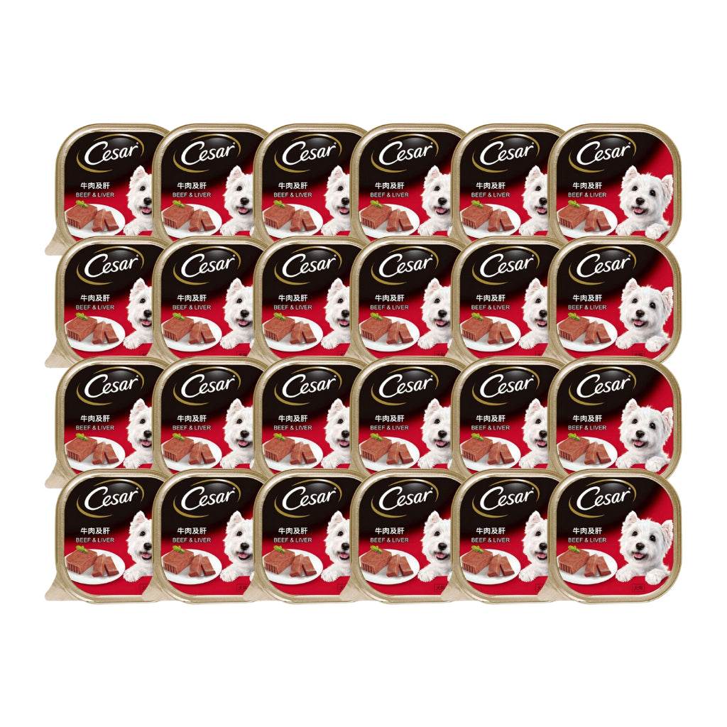 Cesar Dog Tray Wet Food Beef&Chick Liver