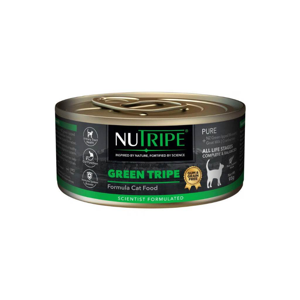 Nutripe Pure Wet Cat Food 95g Green Tripe