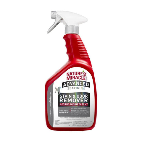Nature's Miracle Advanced Platinum Stain And Odor Remover & Virus Disinfectant Dog 32oz