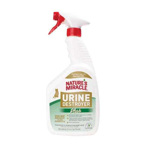 Nature's Miracle Urine Destroyer Plus – Dog & Cat Safe Cleaner Cat 32oz