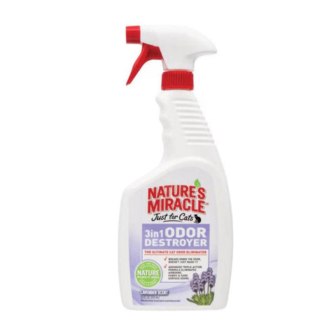 Nature's Miracle 3in1 Odor Destroyer Lavender 24oz for Cats Lavender 24oz