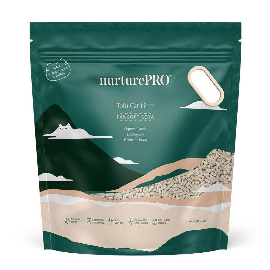 [Bundle of 6] Nurture PRO Pawsoft Tofu Cat Litter 7L – Superb Odor Control Original Soya