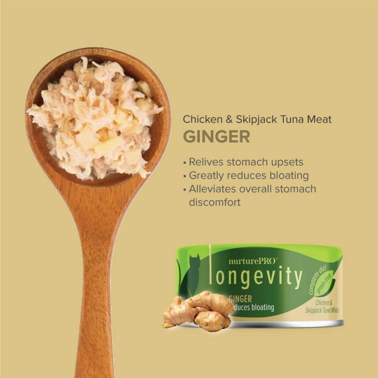 80g NurturePRO Longevity Chicken & Skipjack Tuna Wet Cat Food Ginger