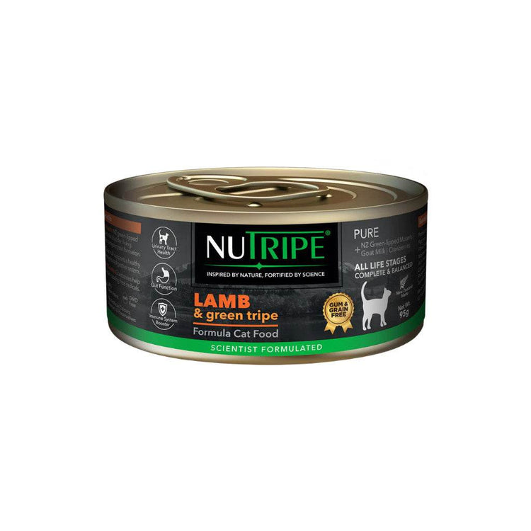 95g Nutripe Pure Wet Cat Food Lamb & Green Tripe