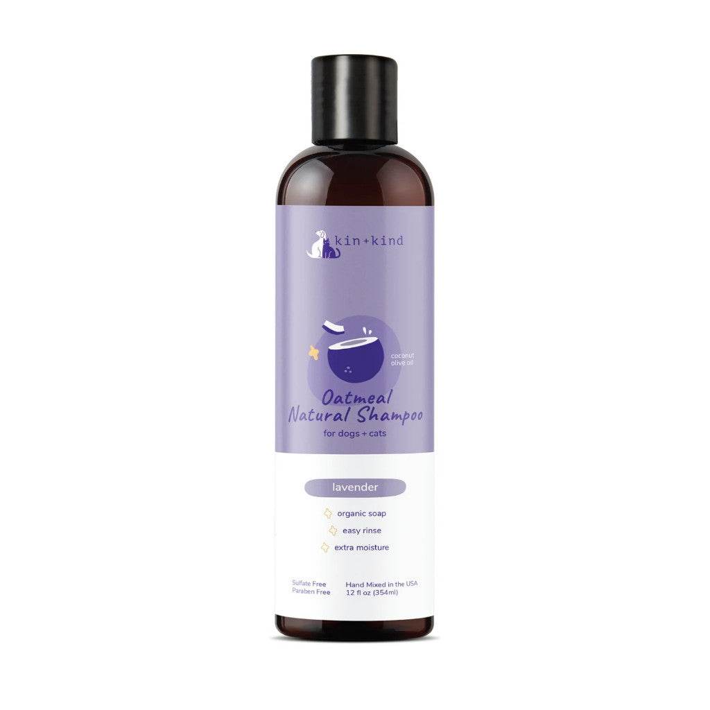 Kin+Kind Organic Pet Shampoo & Conditioner For Dog and Cat Oatmeal Lavender SH