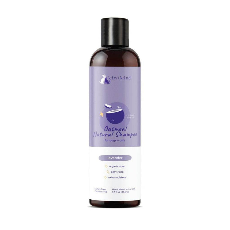 Kin+Kind Organic Pet Shampoo & Conditioner For Dog and Cat Oatmeal Lavender SH