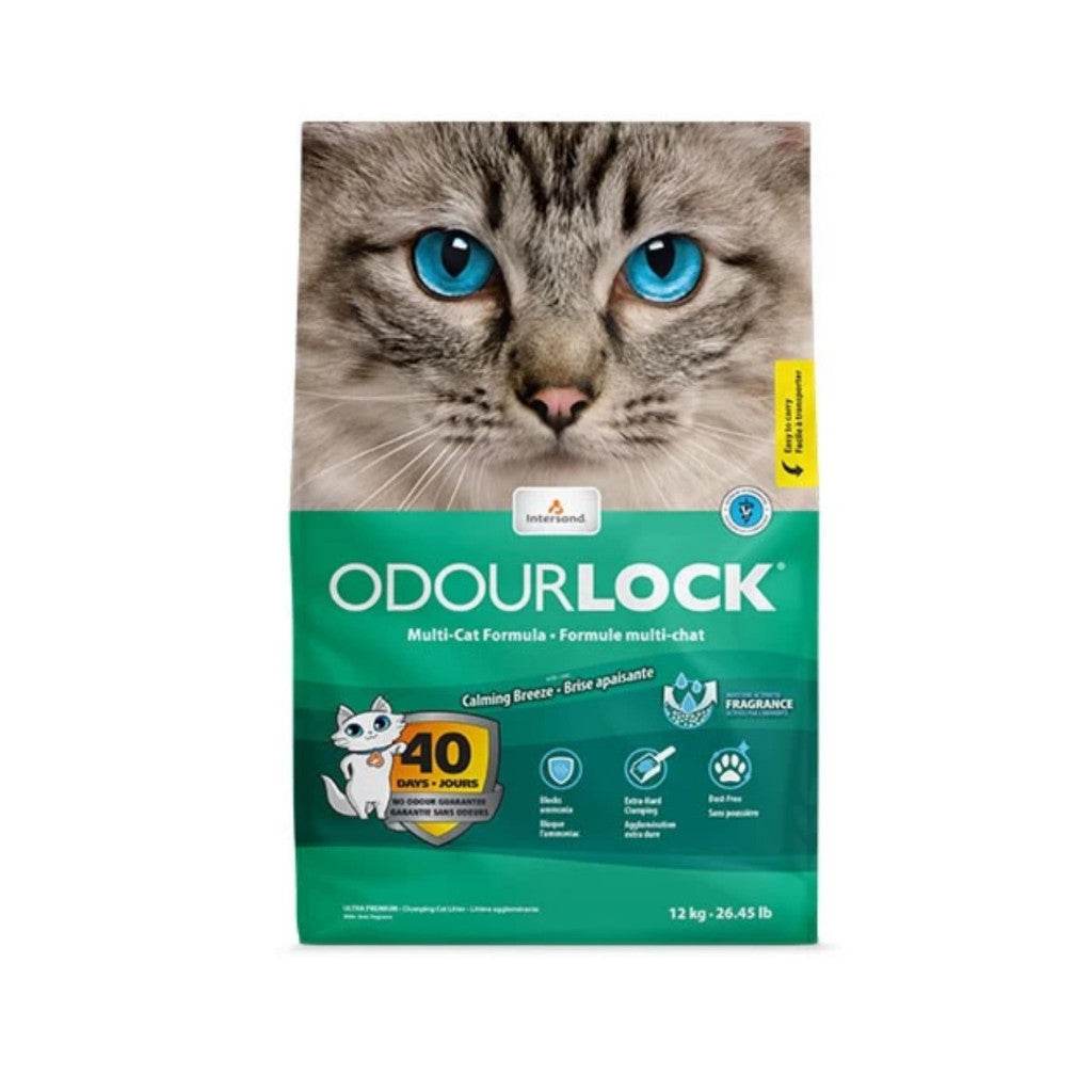 Odour Lock Ultra Premium Cat Litter 12kg Calming Breeze
