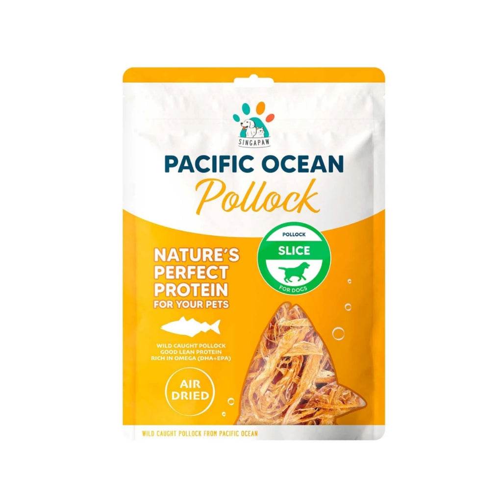 Singapaw Salmon & Pollock Cat & Dog Treats Pollock Slice