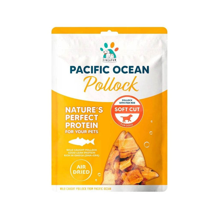 Singapaw Salmon & Pollock Cat & Dog Treats Pollock Roe Cut