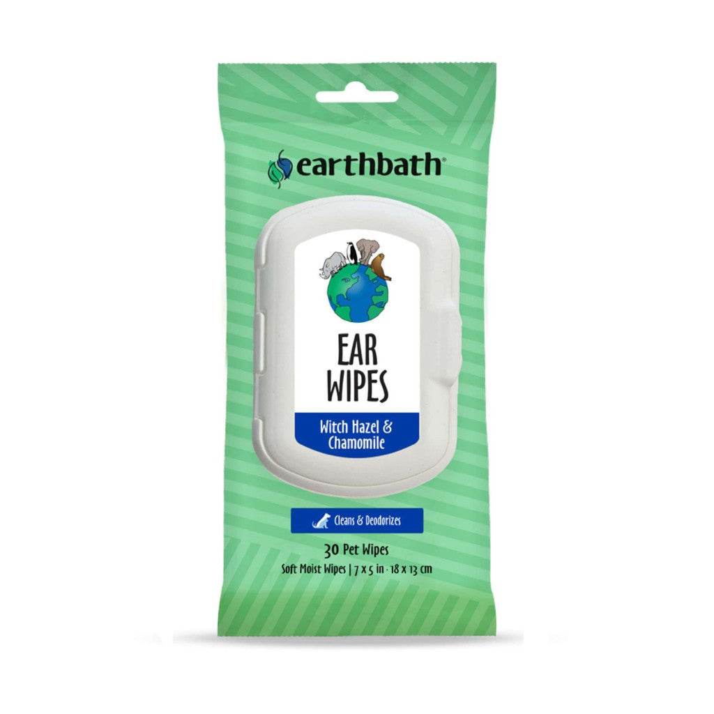 Earthbath Pet Wipes - Grooming, Eye, Ear, Tooth & Gum, Facial Wipes Ear Wipes 30s