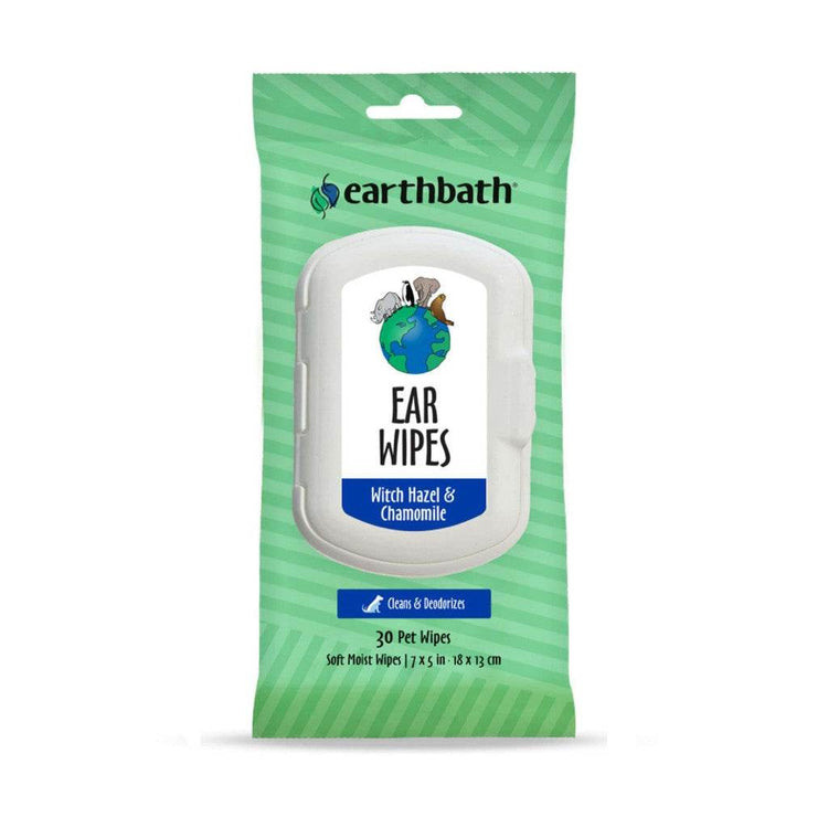 Earthbath Pet Wipes - Grooming, Eye, Ear, Tooth & Gum, Facial Wipes Ear Wipes 30s