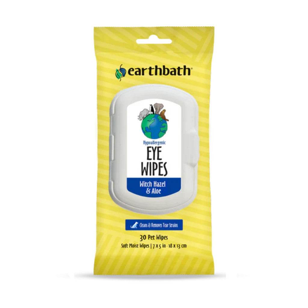Earthbath Pet Wipes - Grooming, Eye, Ear, Tooth & Gum, Facial Wipes Eye Wipes 30s