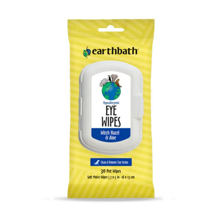 Earthbath Pet Wipes - Grooming, Eye, Ear, Tooth & Gum, Facial Wipes Eye Wipes 30s