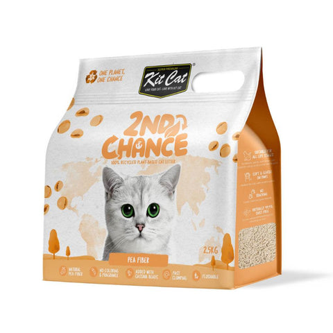 2.5kg Kit Cat 2nd Chance Plant-Based Cat Litter Pea Fiber