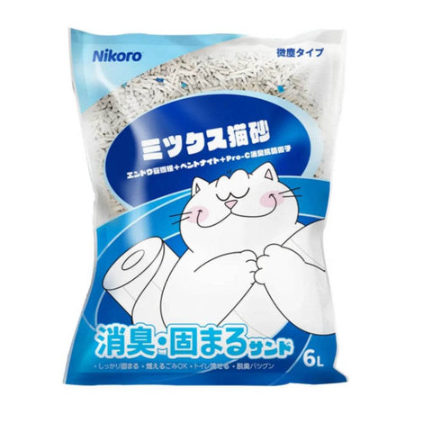 6L/2.5kg Nikoro Mixed Cat Litter Original Tofu