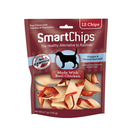 SmartTwist - Dental Chews Treats Chicken SChips12pcs