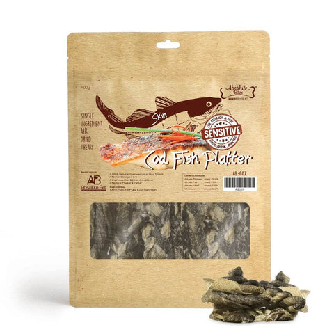 Absolute Bites Air Dried Cat & Dog Treats Cod Fish Platter