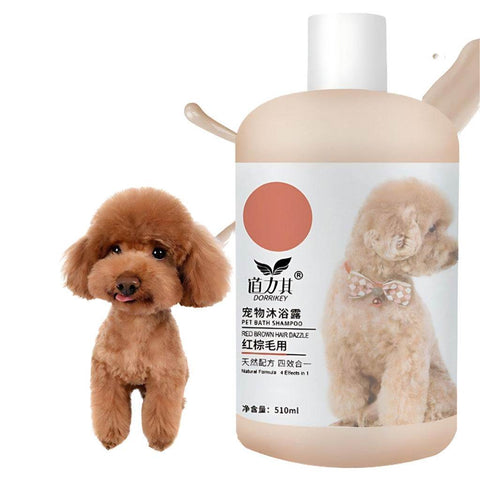 510ml Dorrikey Pet Shower Shampoo White Hair (Blue)