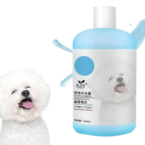 510ml Dorrikey Pet Shower Shampoo White Hair (Blue)