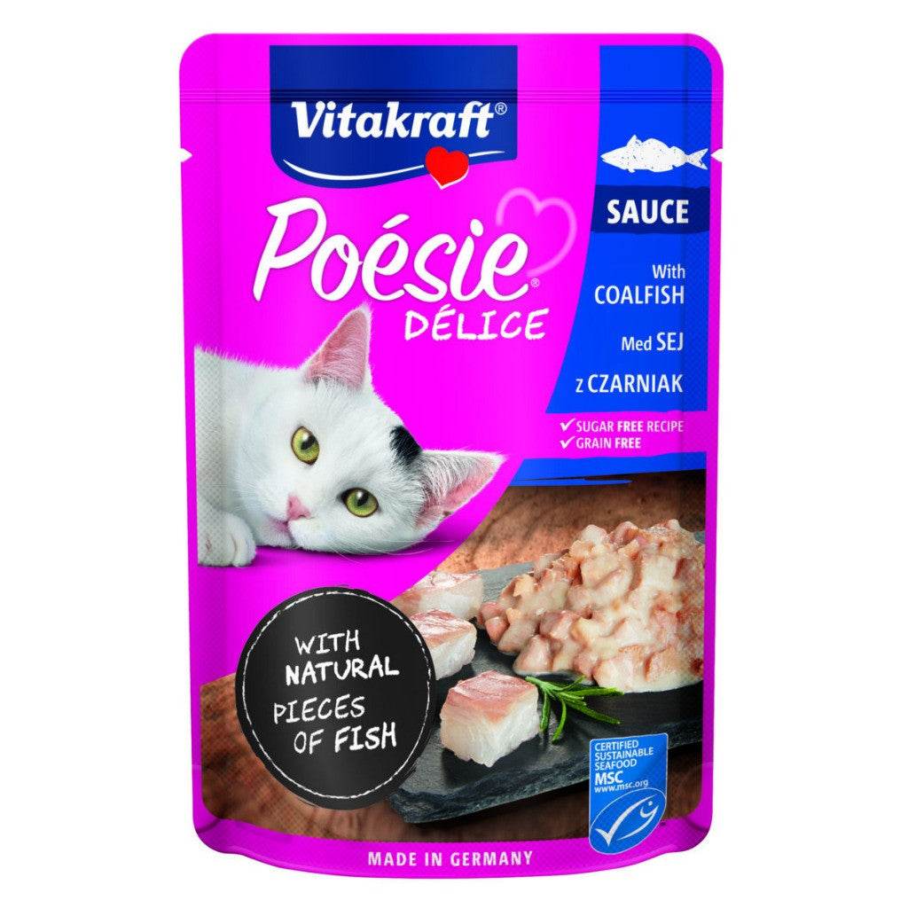 85g Vitakraft Poesie Delice Pouch Coalfish | Sauce