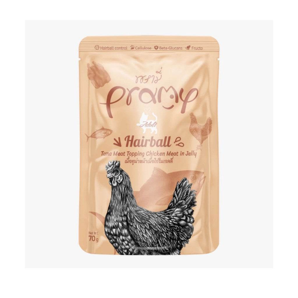 Pramy Wet Cat Food Pouch Hairball