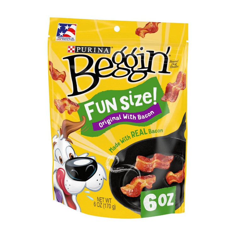 170g Purina Beggin' Dog Treats Fun Size Bacon