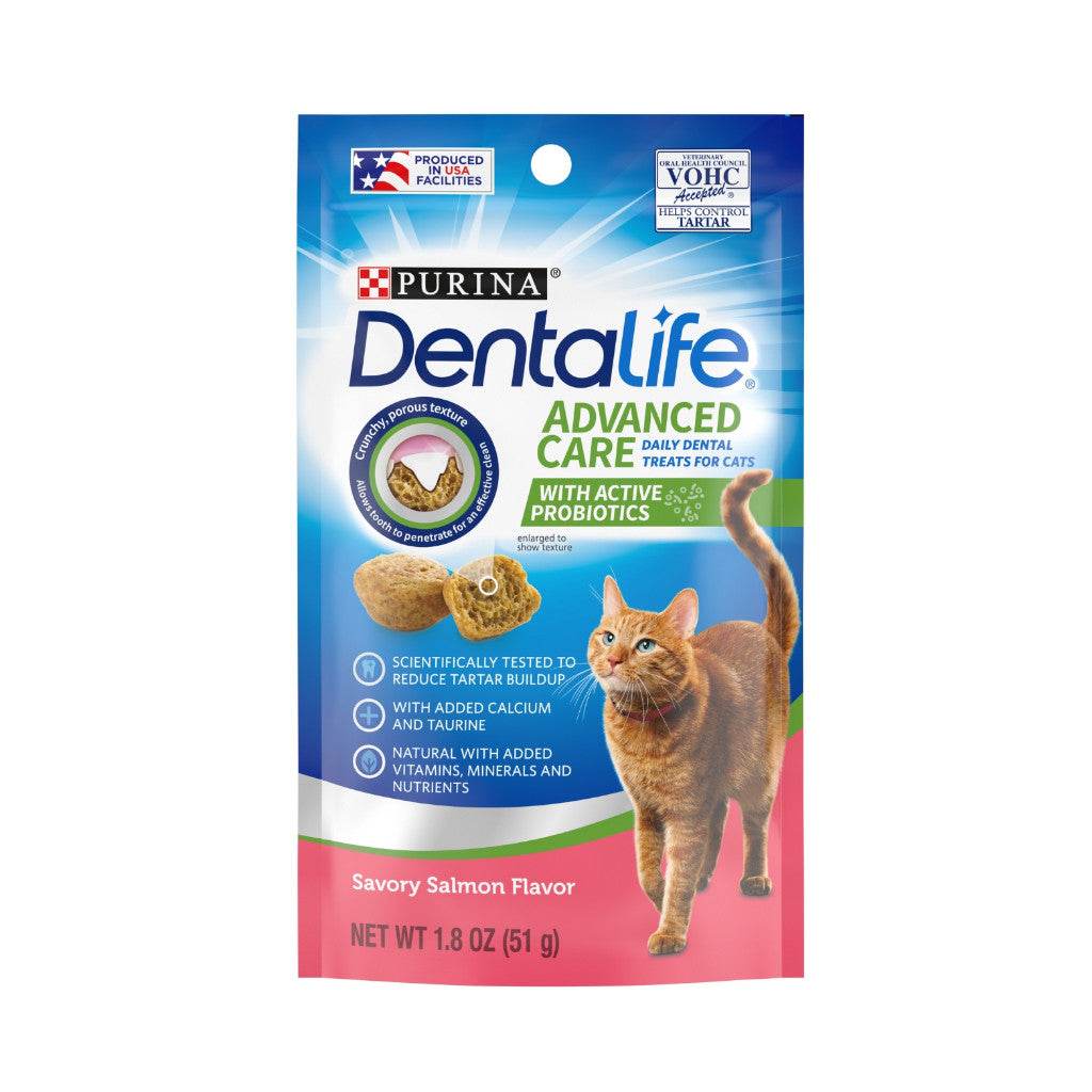 Purina Dentalife Advanced Care Cat Treats 51g – Salmon & Chicken Salmon Care Cat Treats 51g